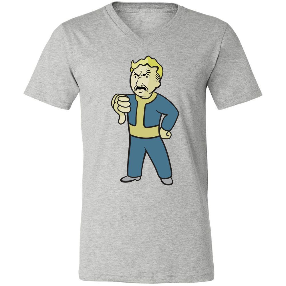 Unisex V-Neck T-Shirt - FAE1TUGU - Athletic Heather - 7