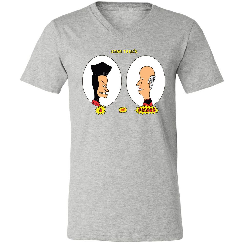 Unisex V-Neck T-Shirt - VGNDGKQP - Athletic Heather - 7