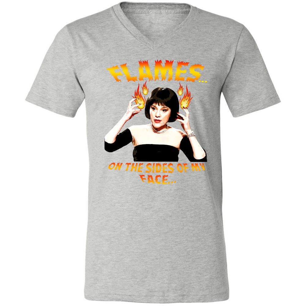 Unisex V-Neck T-Shirt - ZEMMHUQF - Athletic Heather - 7