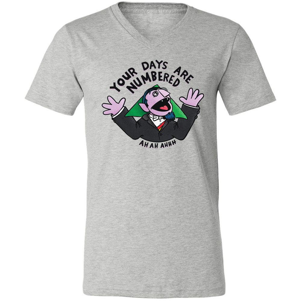 Unisex V-Neck T-Shirt - GC3J2AXV - Athletic Heather - 7