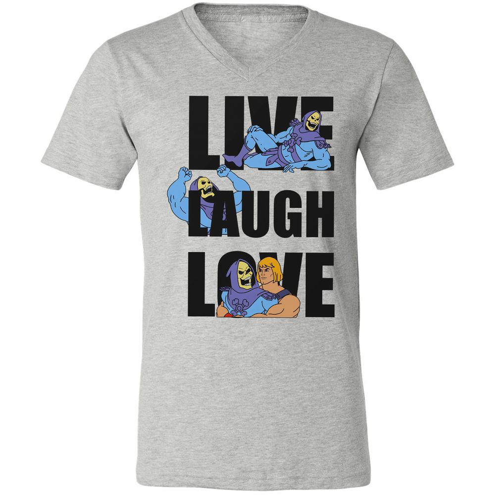 Unisex V-Neck T-Shirt - ARE6JFSF - Athletic Heather - 7