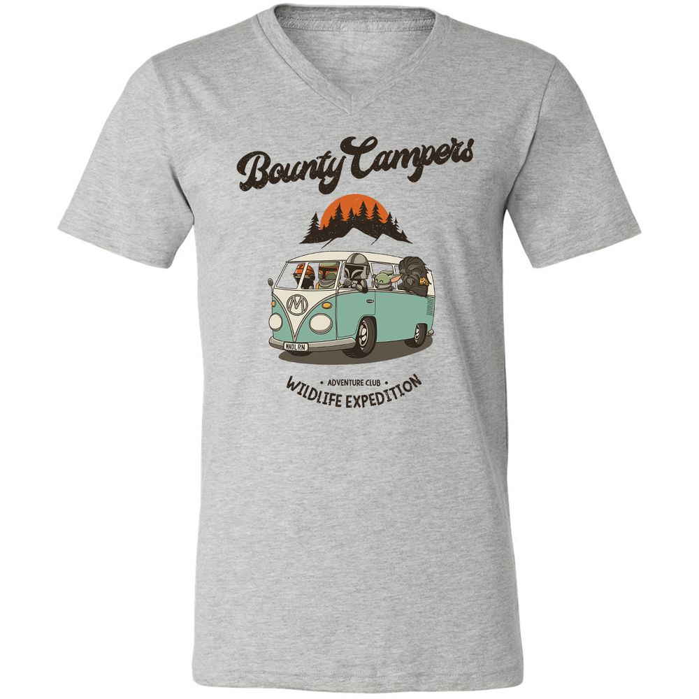 Unisex V-Neck T-Shirt - 98X8RZA1 - Athletic Heather - 7