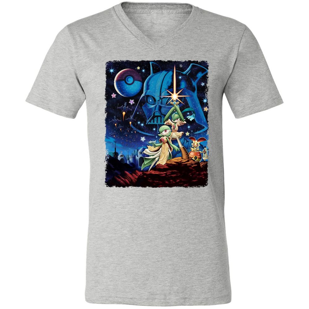 Unisex V-Neck T-Shirt - 72AAMFNZ - Athletic Heather - 7