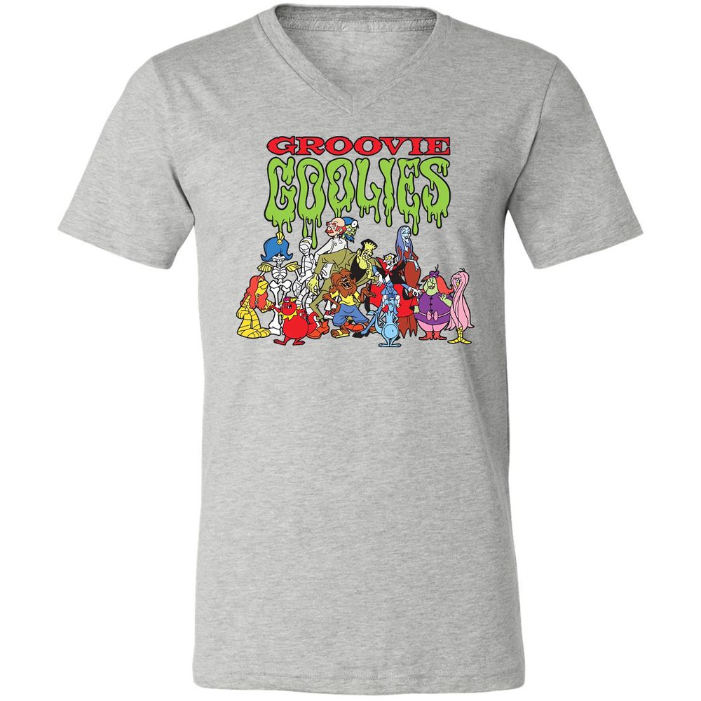 Unisex V-Neck T-Shirt - 8482BUY4 - Athletic Heather - 7