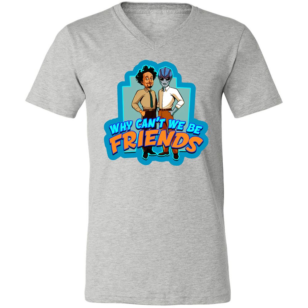 Unisex V-Neck T-Shirt - K378NJXT - Athletic Heather - 7