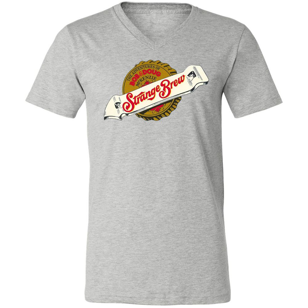 Unisex V-Neck T-Shirt - GJKMMQJY - Athletic Heather - 7