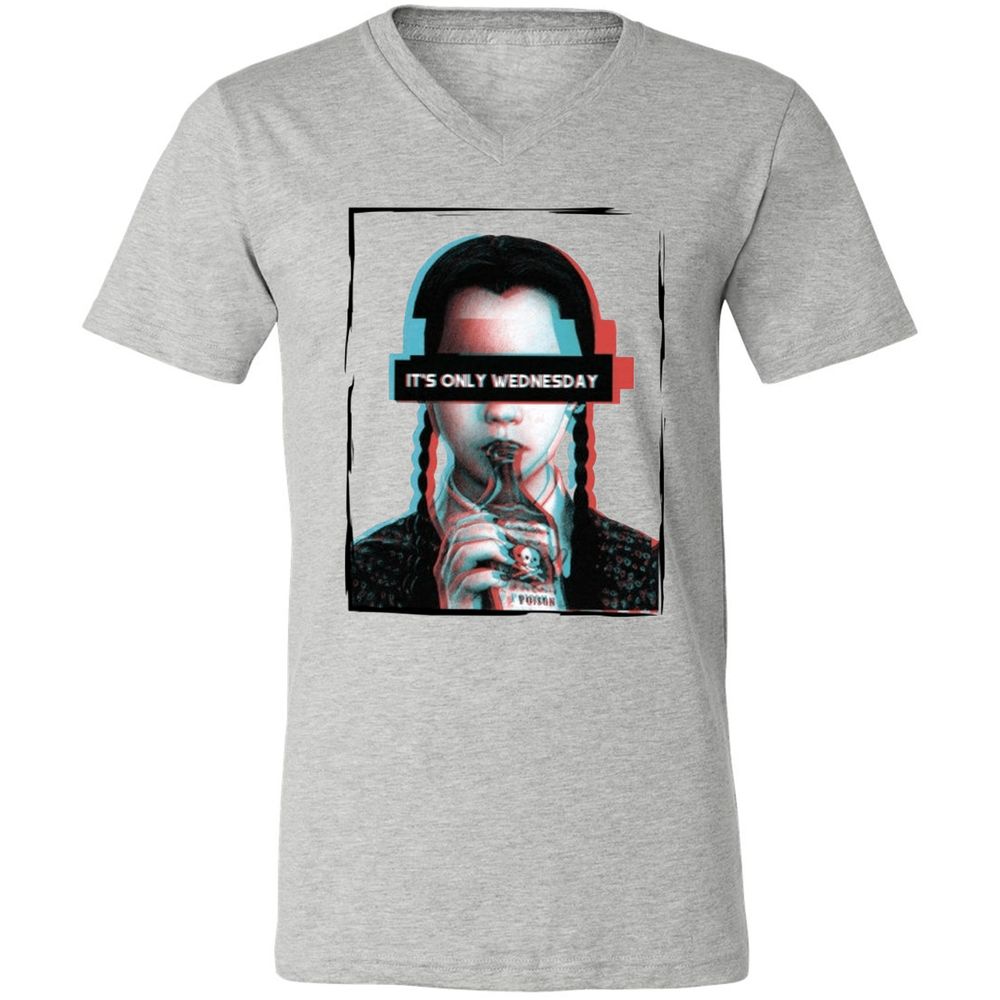 Unisex V-Neck T-Shirt - GTJQ179A - Athletic Heather - 7