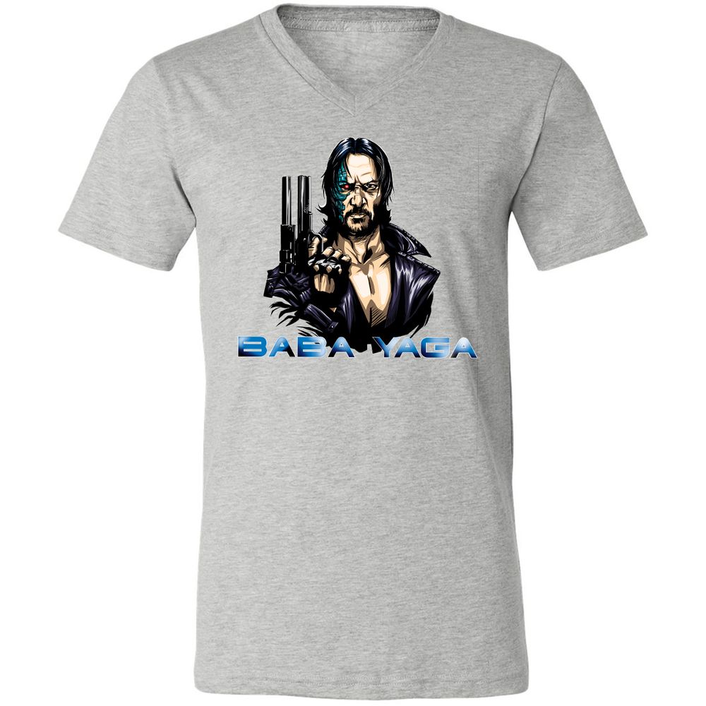 Unisex V-Neck T-Shirt - F3FKQY1T - Athletic Heather - 7