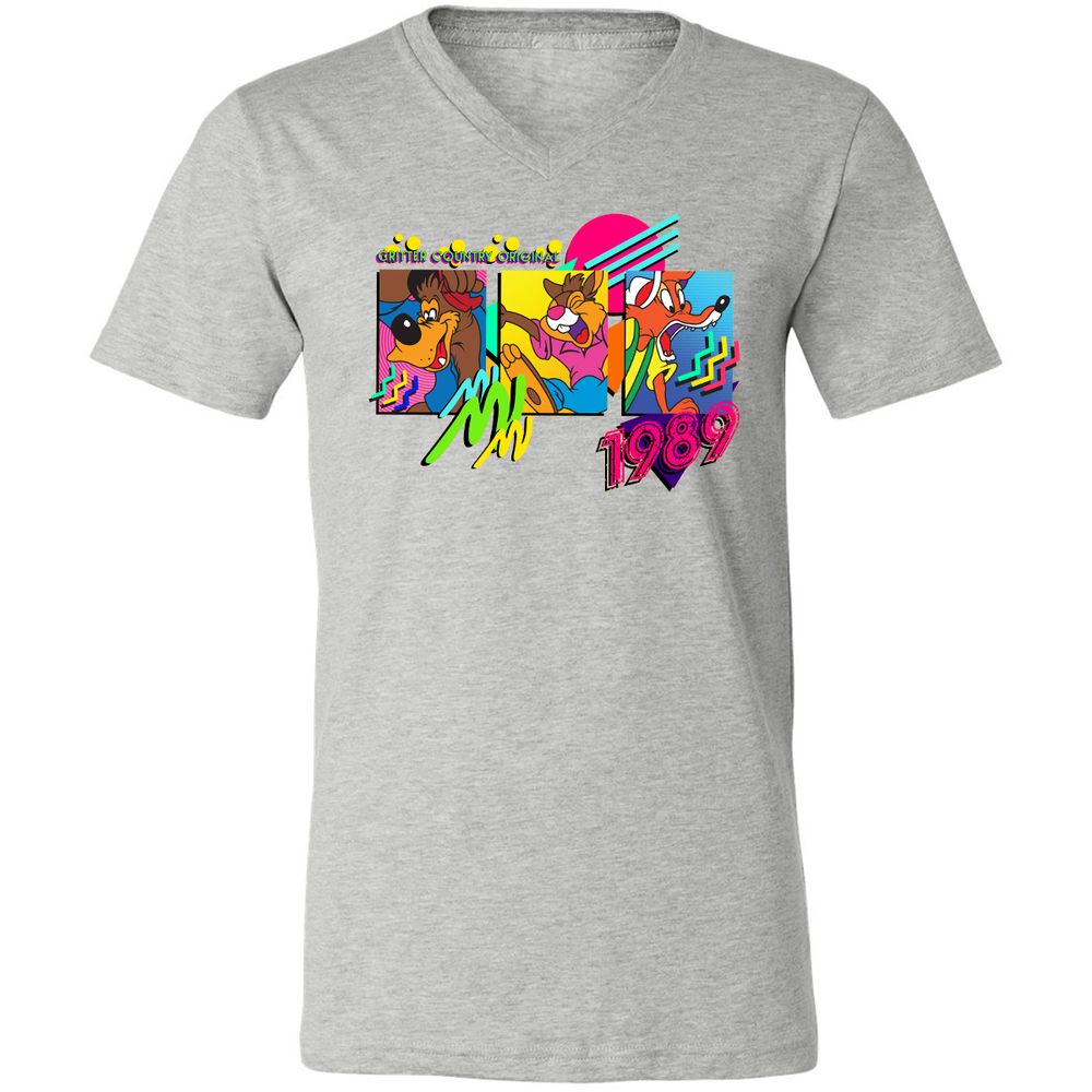Unisex V-Neck T-Shirt - N6TG3B8S - Athletic Heather - 7