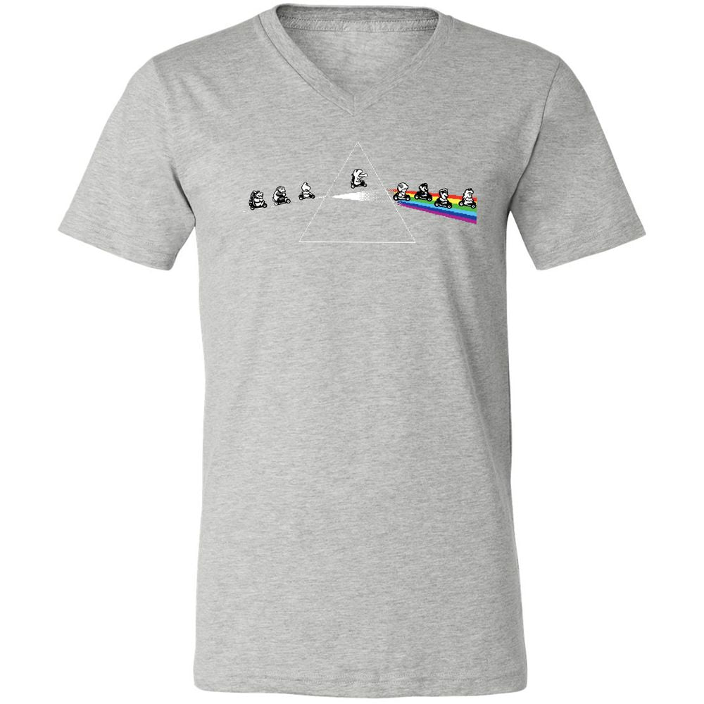 Unisex V-Neck T-Shirt - 6E3X2CED - Athletic Heather - 7