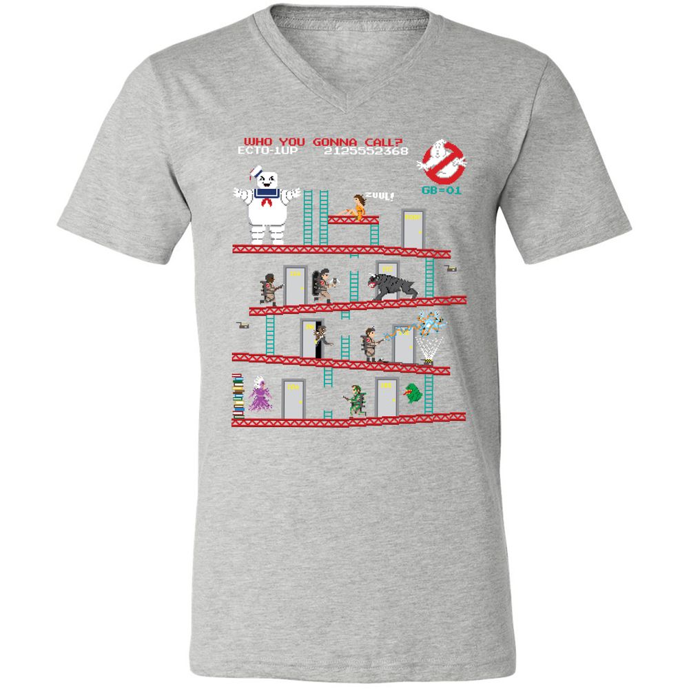 Unisex V-Neck T-Shirt - E274X3T8 - Athletic Heather - 7