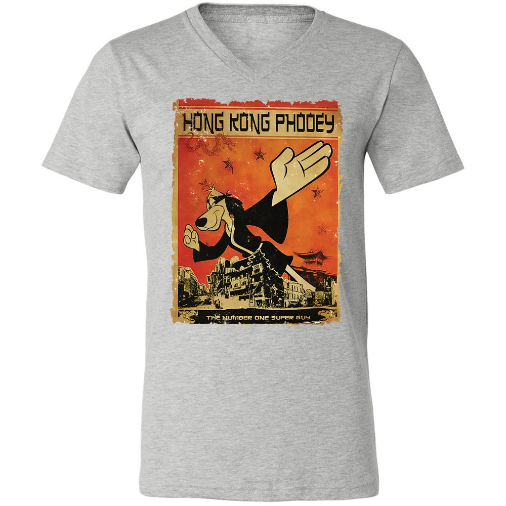 Unisex V-Neck T-Shirt - M73W8QTQ - Athletic Heather - 7
