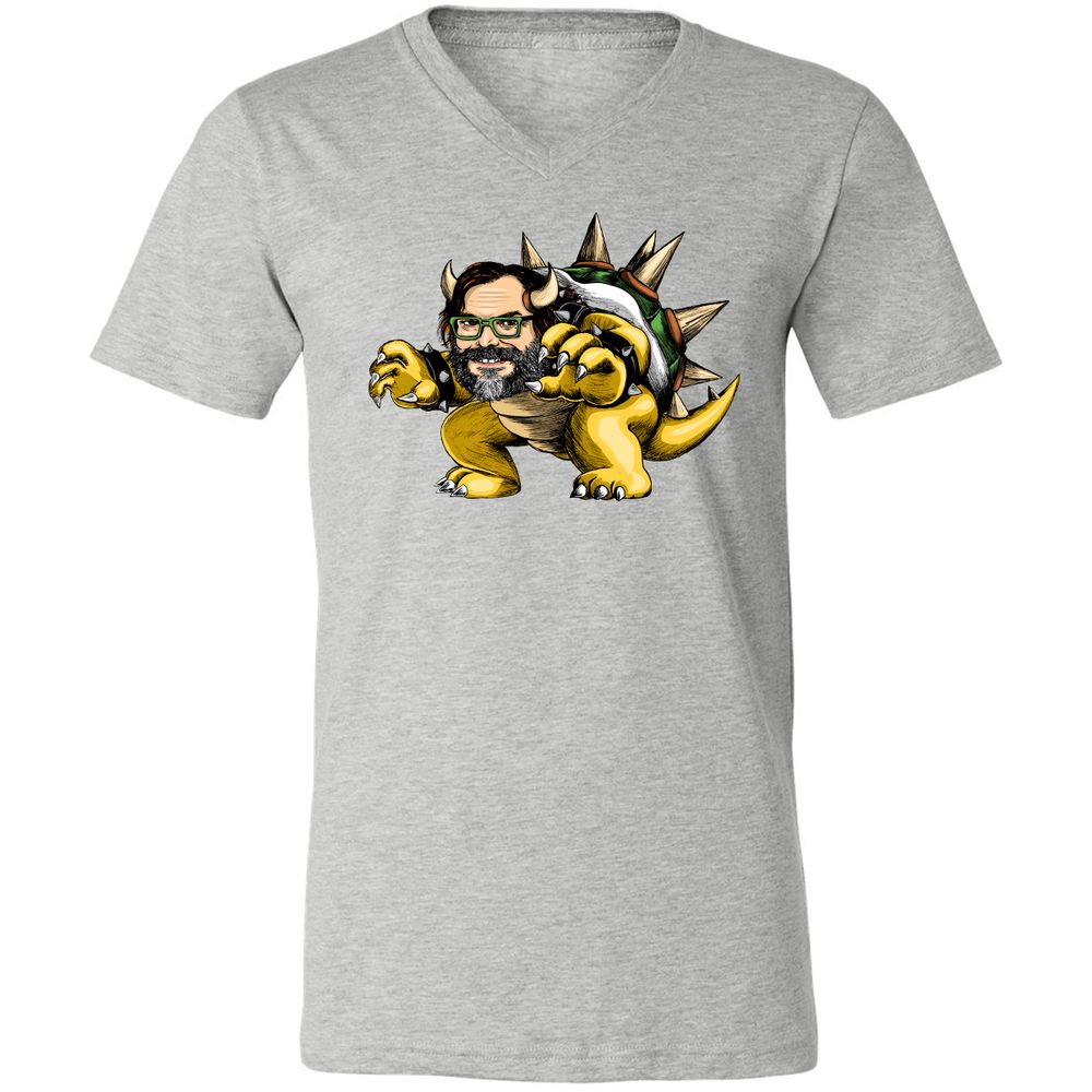 Unisex V-Neck T-Shirt - 91A1ZFXP - Athletic Heather - 7