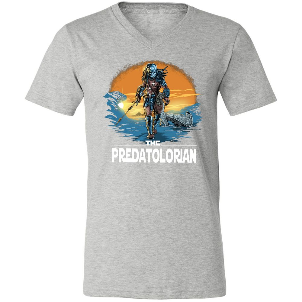 Unisex V-Neck T-Shirt - TZZJ1359 - Athletic Heather - 7