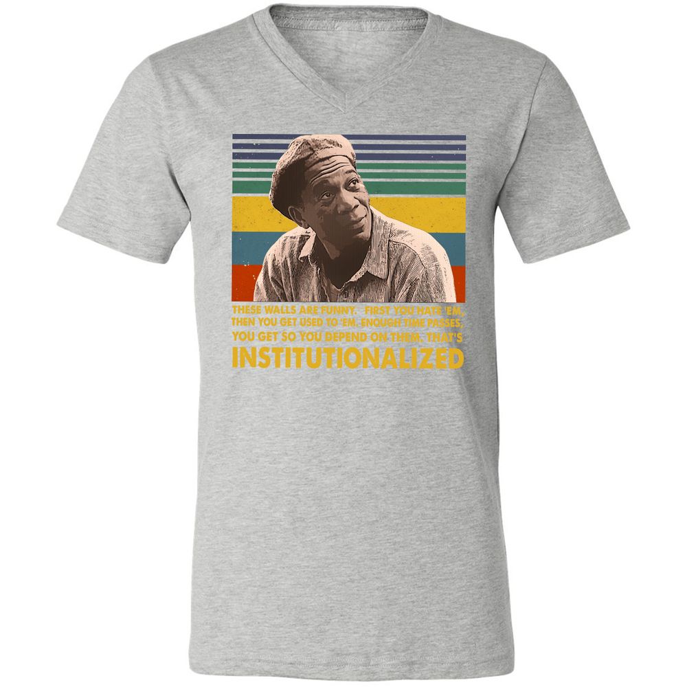 Unisex V-Neck T-Shirt - VDG36S2P - Athletic Heather - 7