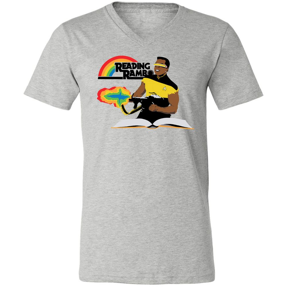 Unisex V-Neck T-Shirt - 3R282ZJA - Athletic Heather - 7