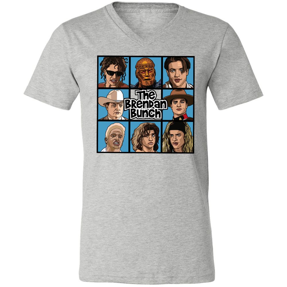 Unisex V-Neck T-Shirt - 3VPPFP18 - Athletic Heather - 7