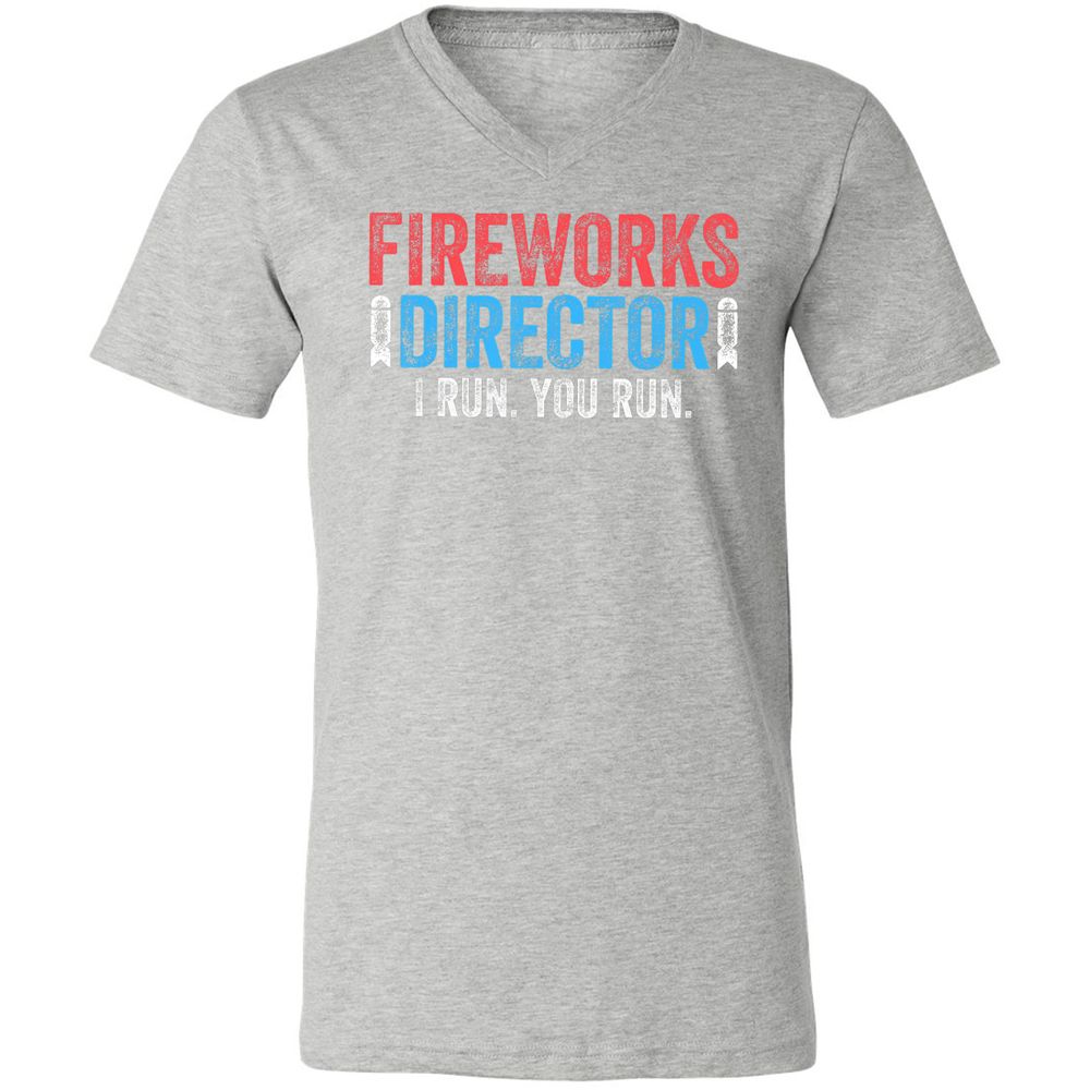 Unisex V-Neck T-Shirt - JLF2MWJB - Athletic Heather - 7