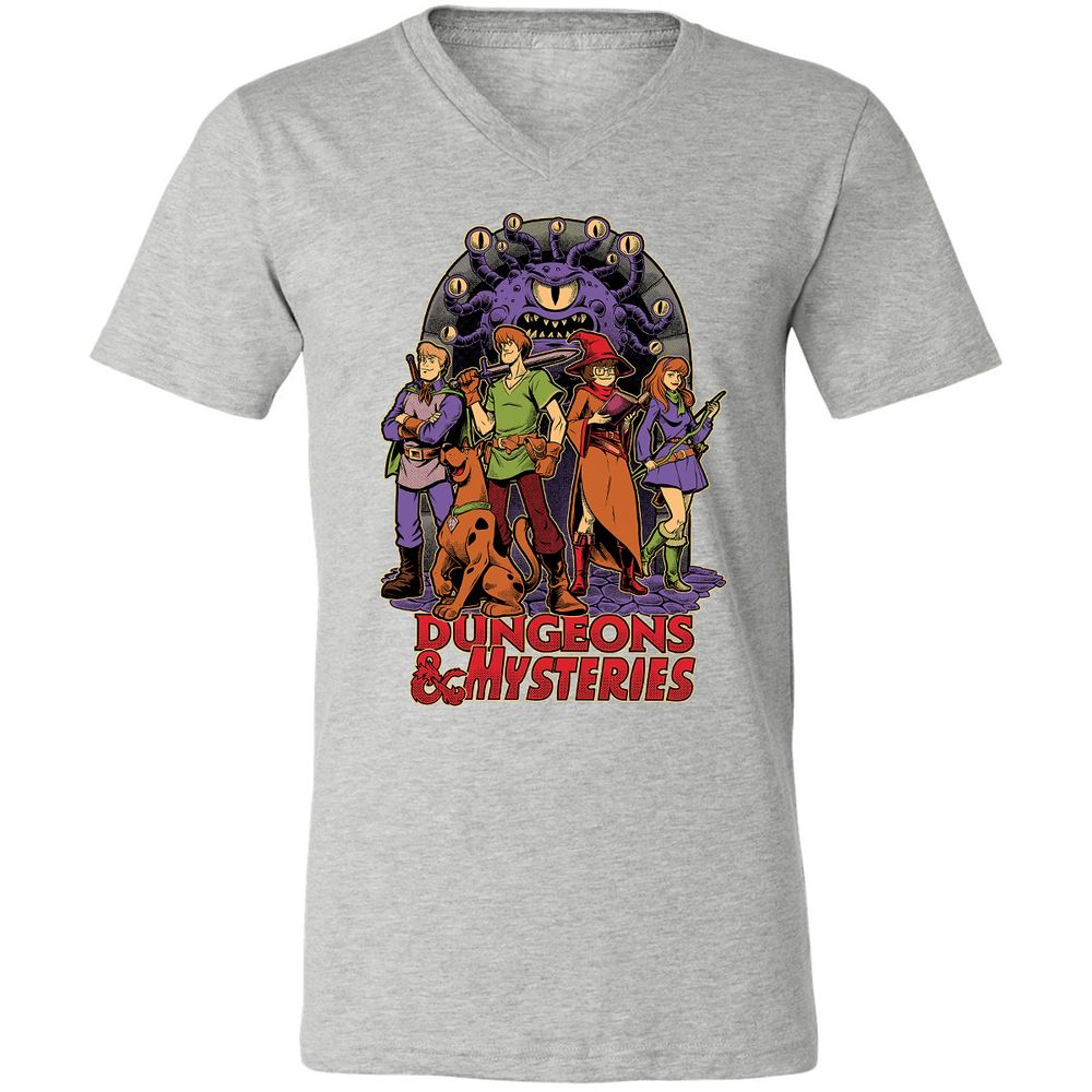Unisex V-Neck T-Shirt - 8NA6RN17 - Athletic Heather - 7
