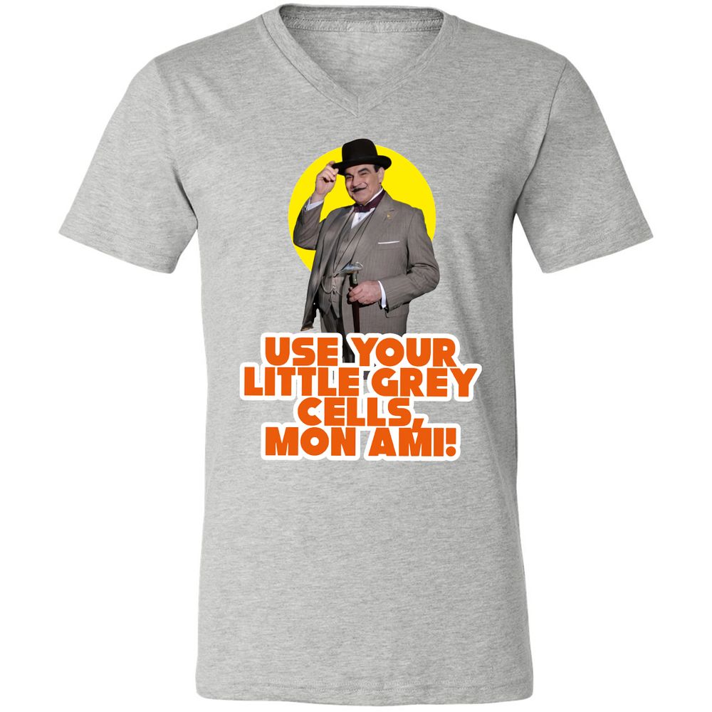 Unisex V-Neck T-Shirt - BKF9Z4MQ - Athletic Heather - 7