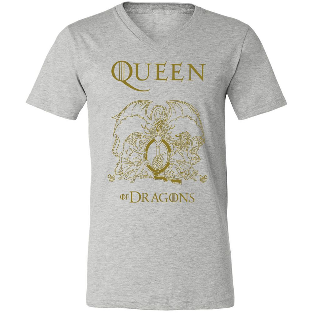 Unisex V-Neck T-Shirt - H6GQRTWP - Athletic Heather - 7