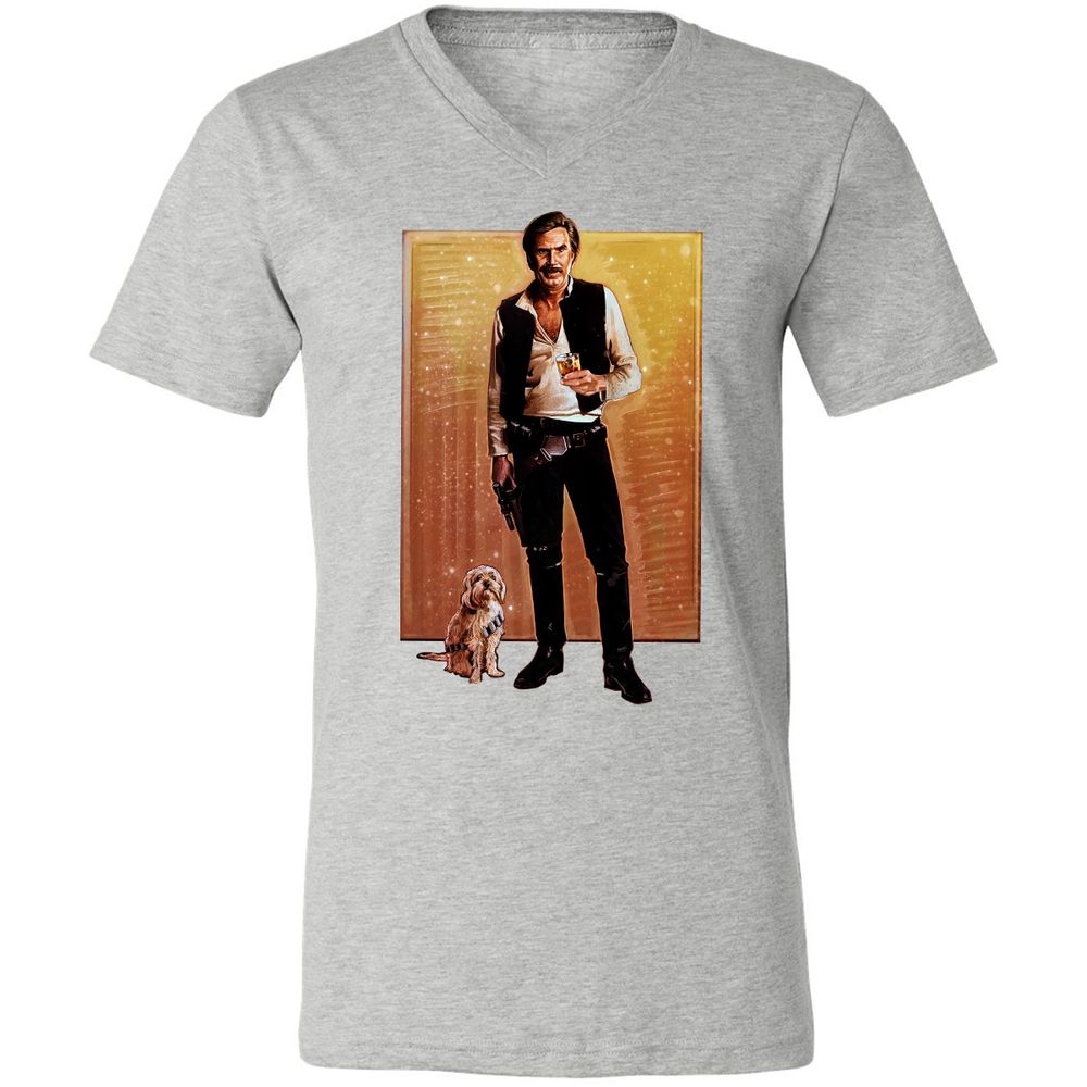 Unisex V-Neck T-Shirt - EBH8B4KZ - Athletic Heather - 7