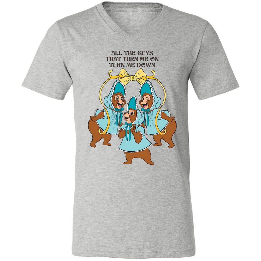 Unisex V-Neck T-Shirt - 7X4QUY5R - Athletic Heather - 7