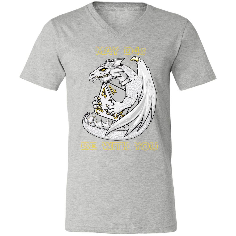 Unisex V-Neck T-Shirt - 7BRAARNN - Athletic Heather - 7