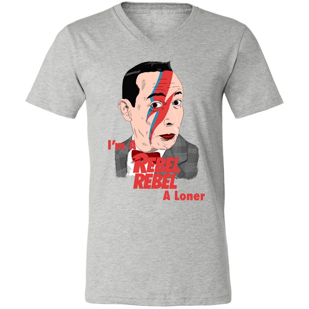 Unisex V-Neck T-Shirt - SQWXAFXG - Athletic Heather - 7