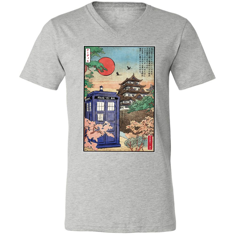 Unisex V-Neck T-Shirt - BHCUCQKV - Athletic Heather - 7