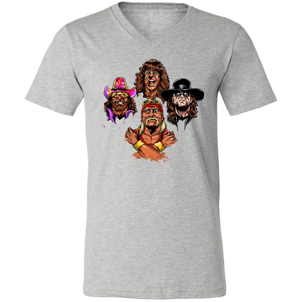 Unisex V-Neck T-Shirt - USCRWS78 - Athletic Heather - 7