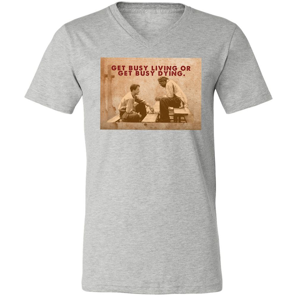 Unisex V-Neck T-Shirt - 9DGNRNUW - Athletic Heather - 7