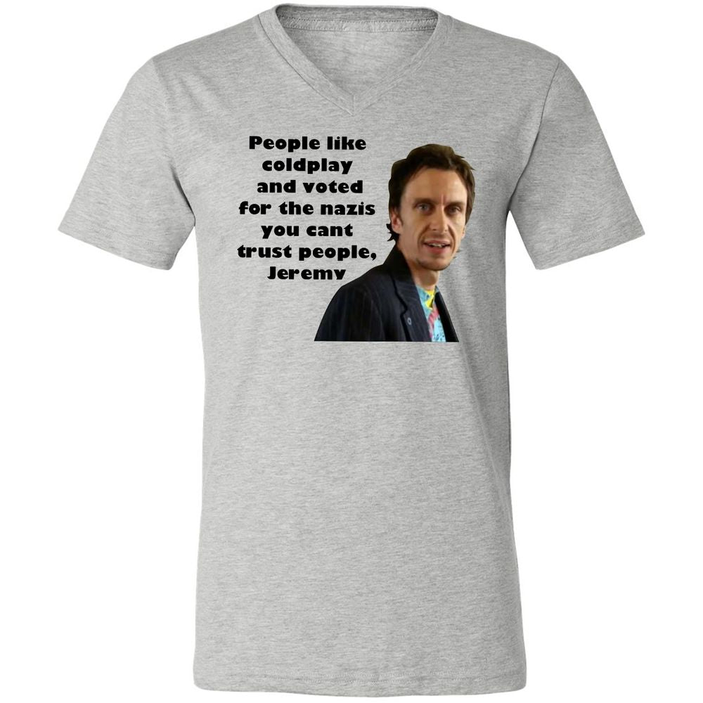 Unisex V-Neck T-Shirt - S7TCQBAB - Athletic Heather - 7