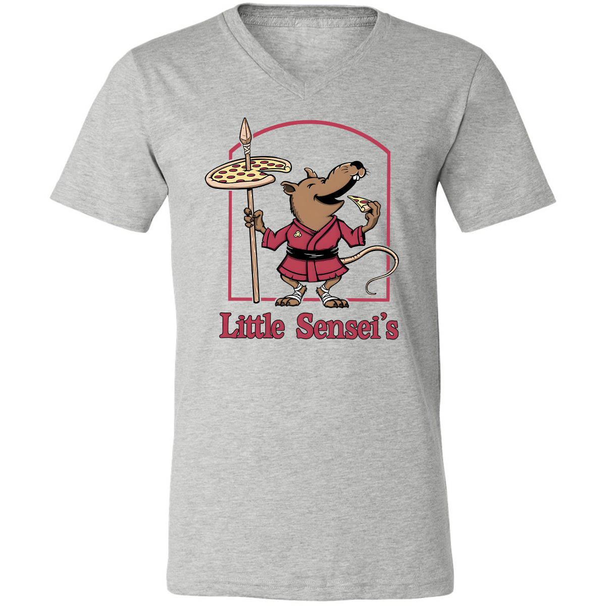 Unisex V-Neck T-Shirt - ZW3YDCCH - Athletic Heather - 7