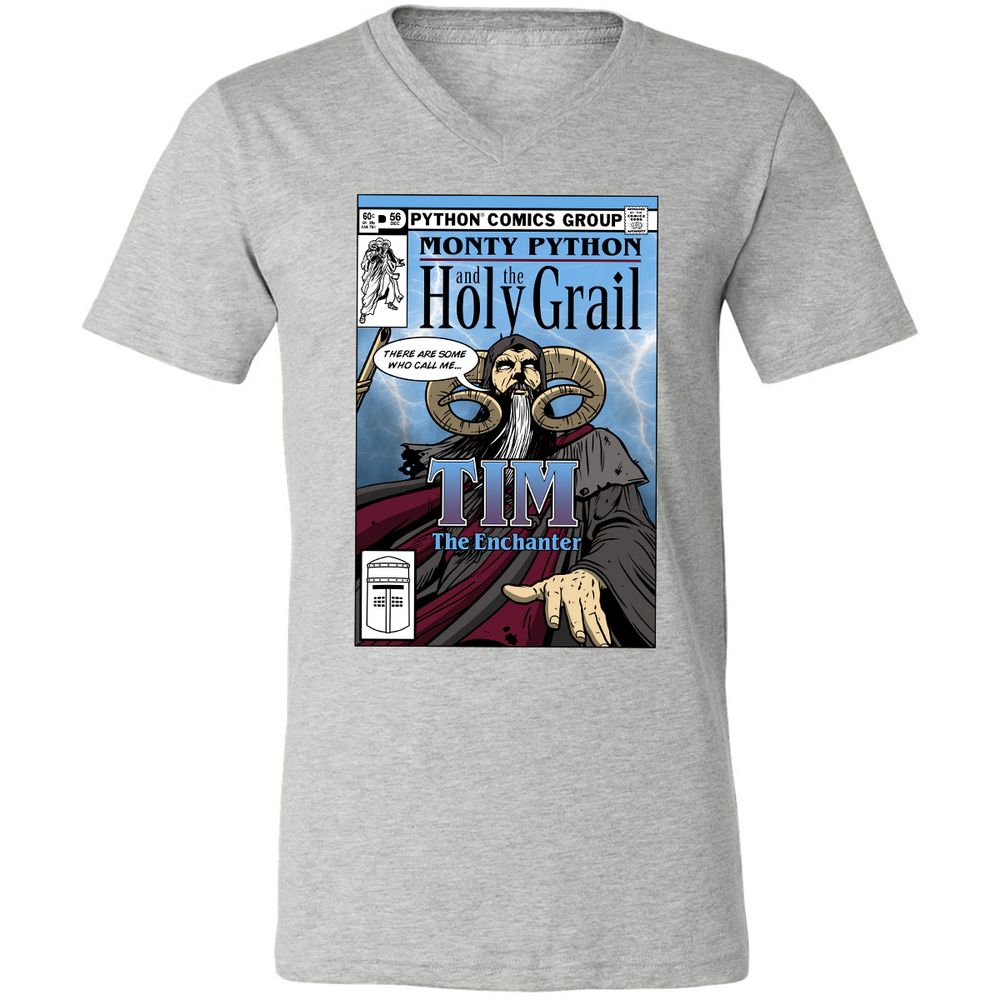 Unisex V-Neck T-Shirt - T24B1DHX - Athletic Heather - 7