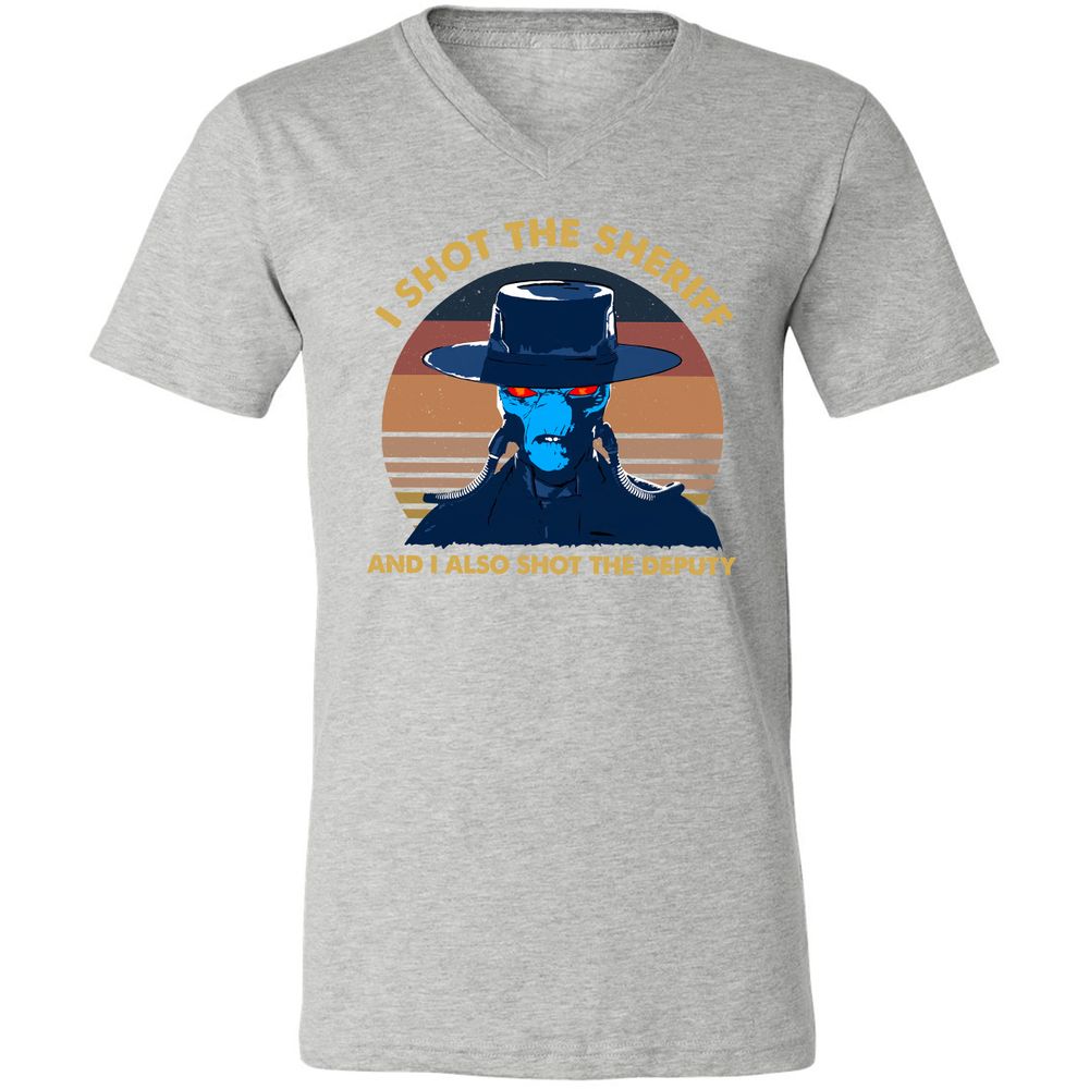 Unisex V-Neck T-Shirt - Y46TRZEM - Athletic Heather - 7