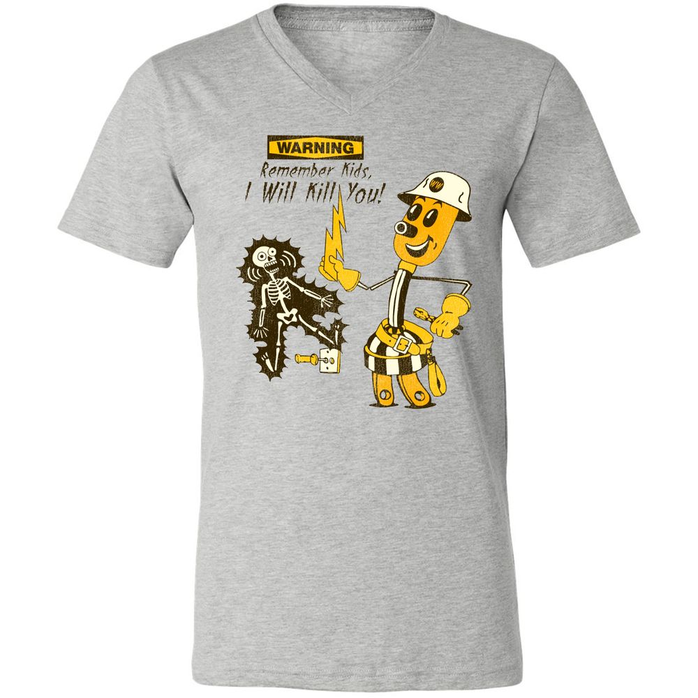 Unisex V-Neck T-Shirt - 14R78S83 - Athletic Heather - 7