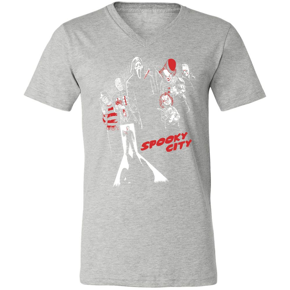 Unisex V-Neck T-Shirt - TA5EA8AE - Athletic Heather - 7