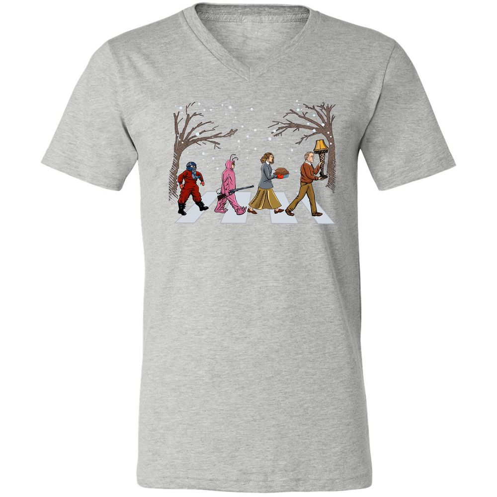 Unisex V-Neck T-Shirt - VKF69S2J - Athletic Heather - 7