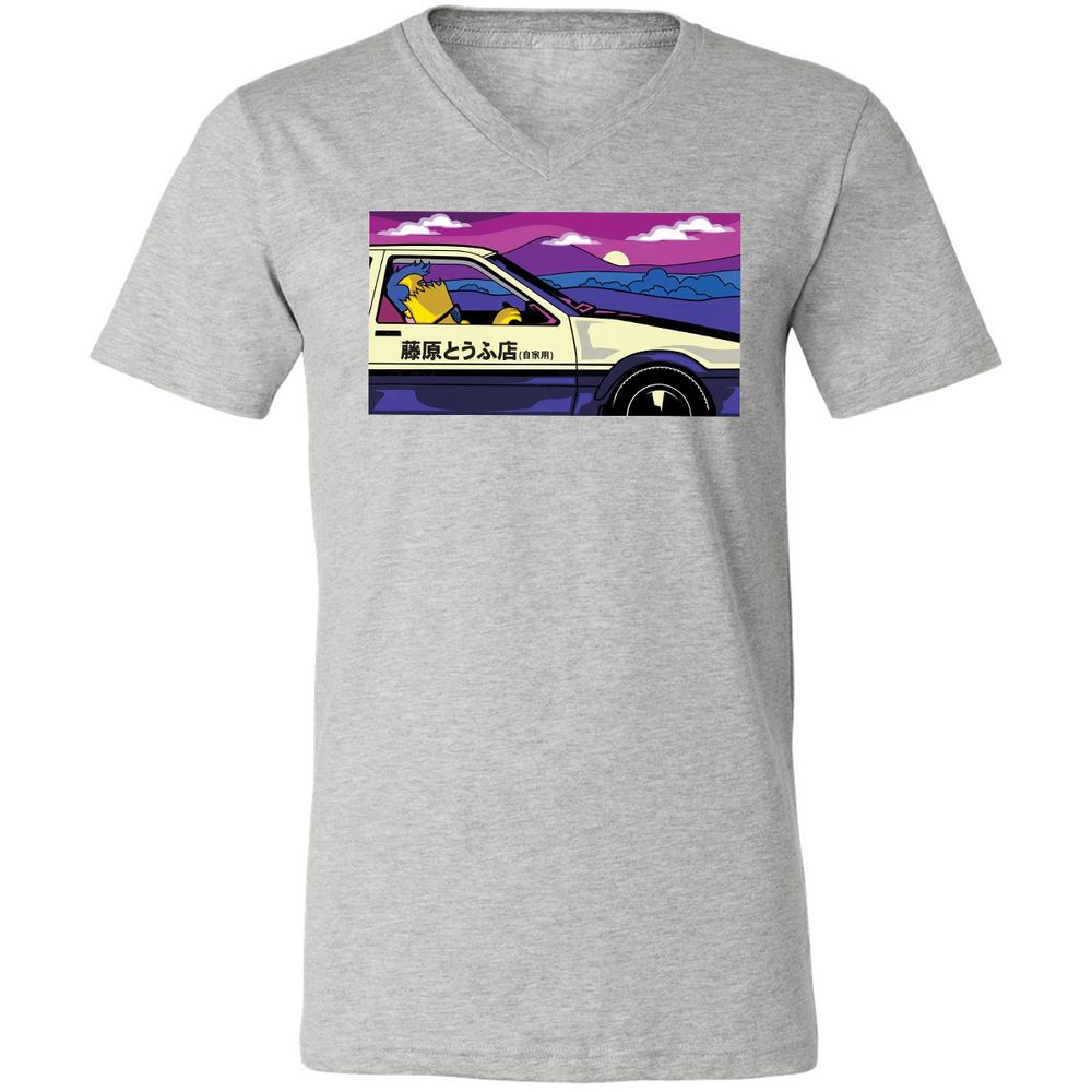 Unisex V-Neck T-Shirt - RKTEVZNB - Athletic Heather - 7