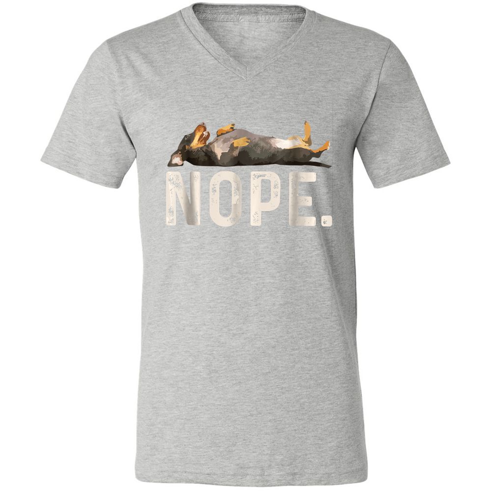 Unisex V-Neck T-Shirt - SVSUFBLT - Athletic Heather - 7