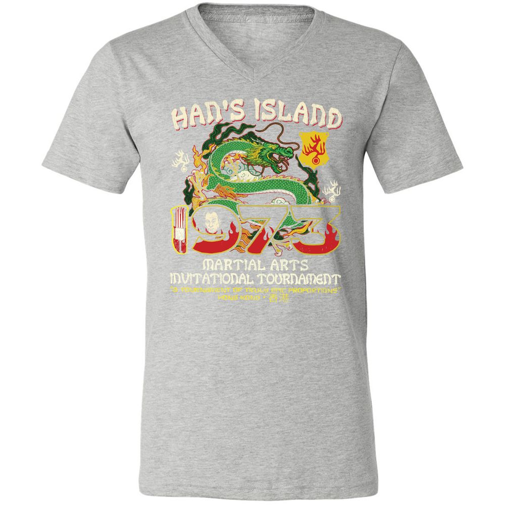 Unisex V-Neck T-Shirt - UUKQWJLZ - Athletic Heather - 7