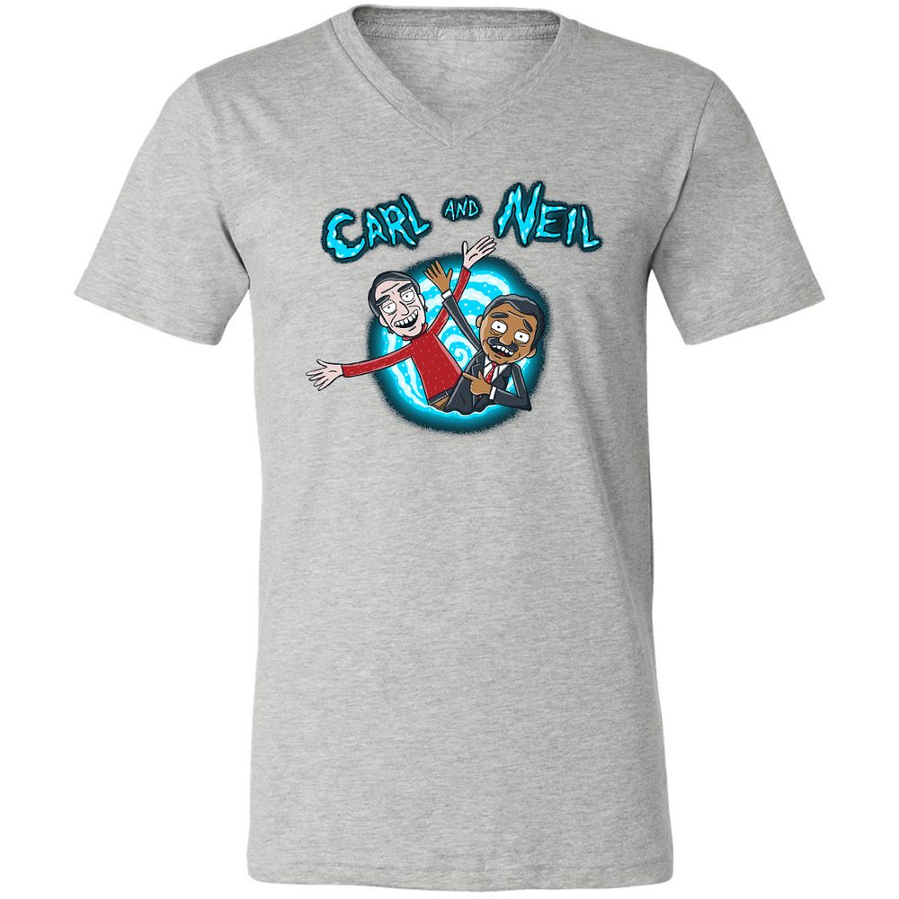 Unisex V-Neck T-Shirt - 6GF2NGBS - Athletic Heather - 7