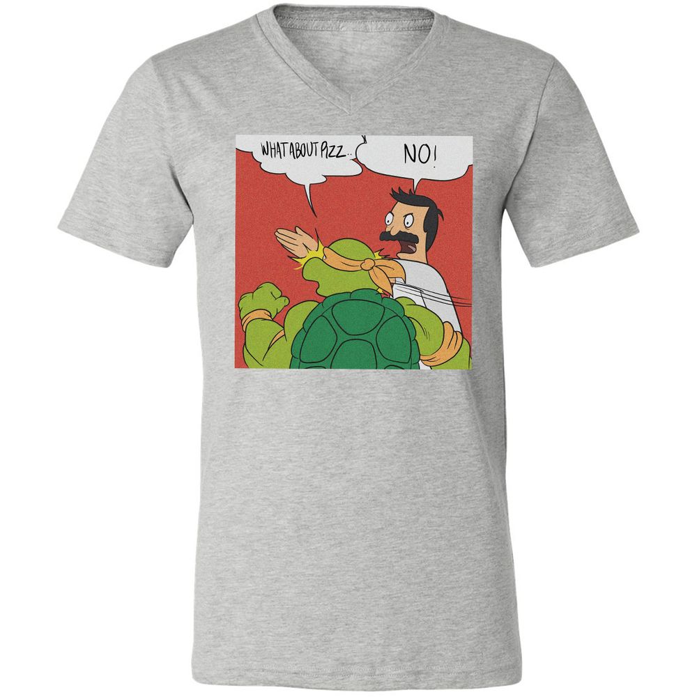 Unisex V-Neck T-Shirt - EDMT4NVF - Athletic Heather - 7