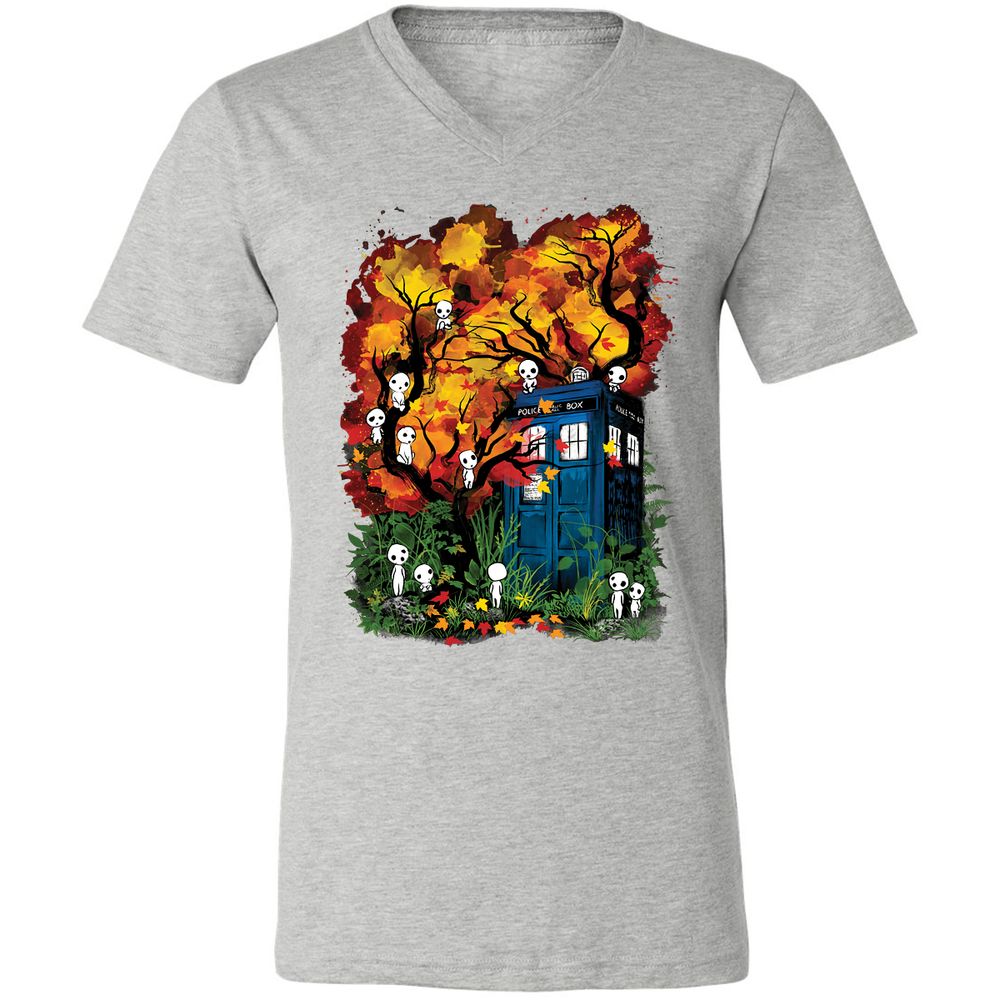 Unisex V-Neck T-Shirt - 57R19E23 - Athletic Heather - 7