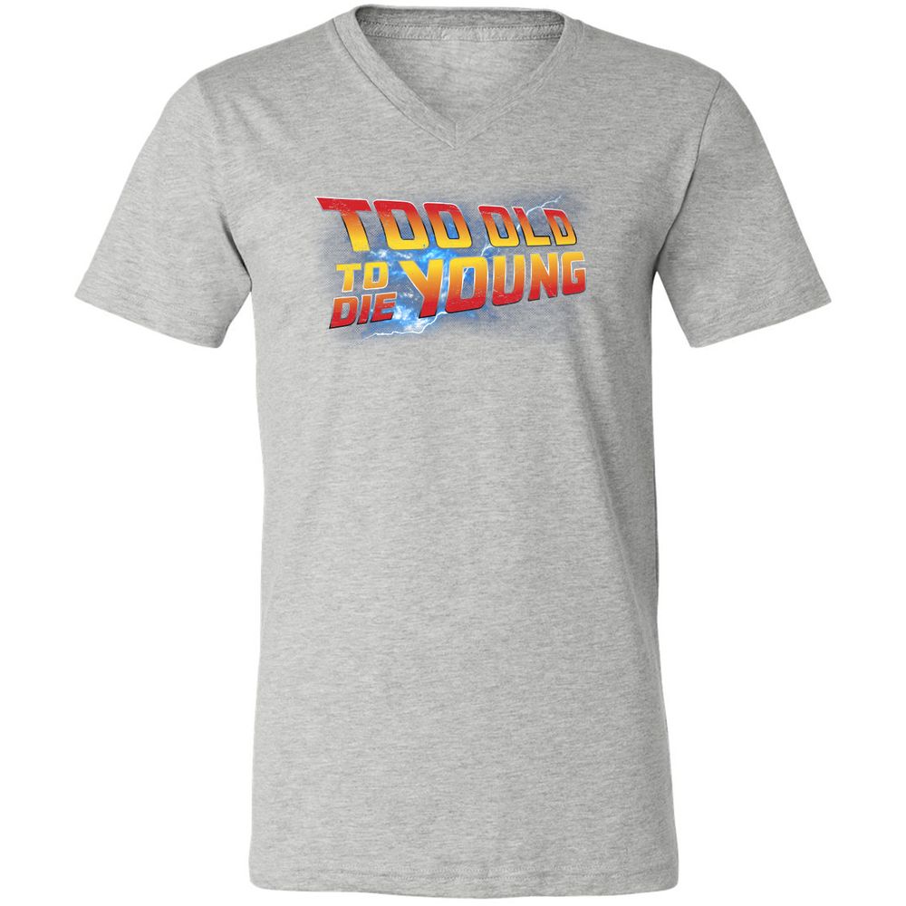 Unisex V-Neck T-Shirt - ZRA4BNRY - Athletic Heather - 7