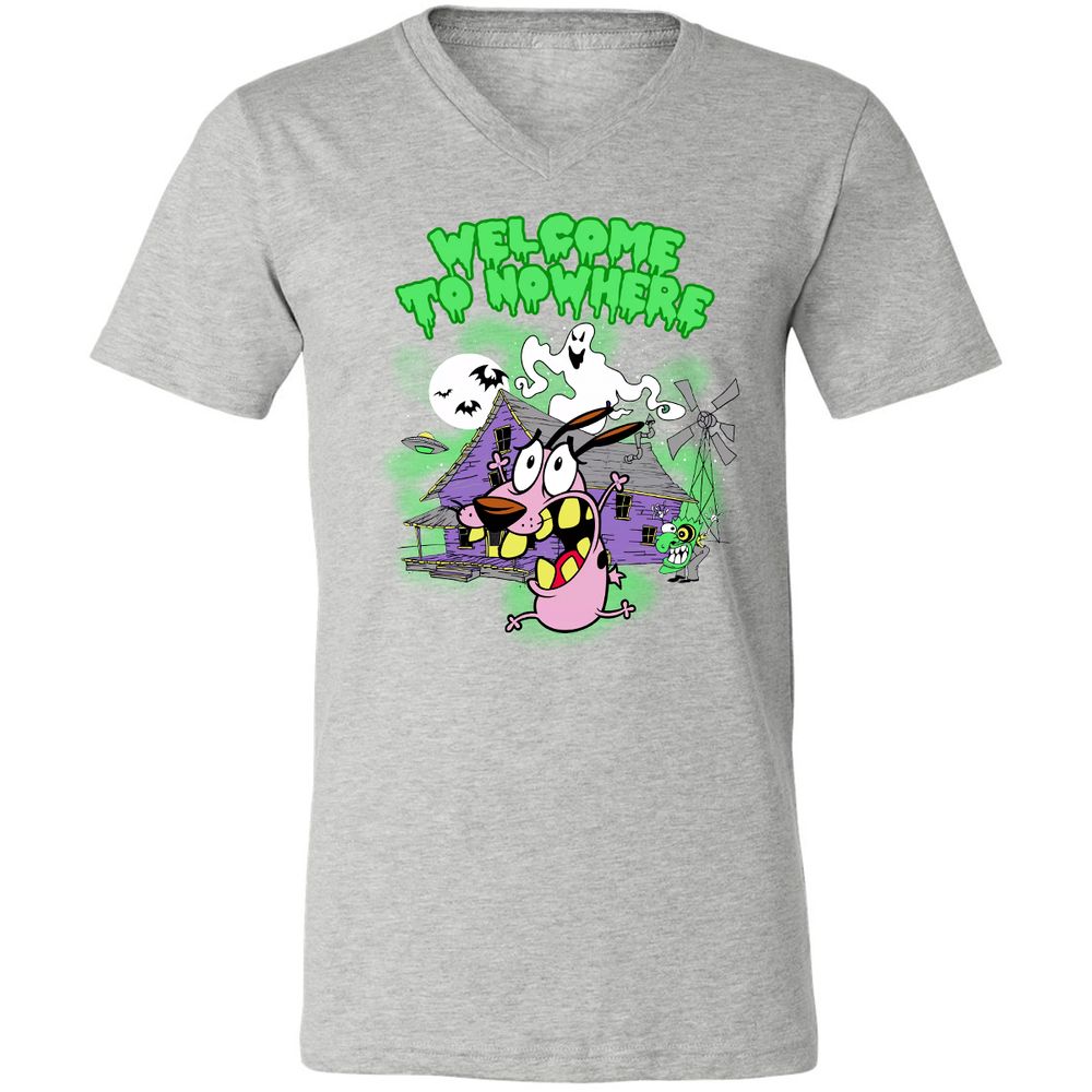Unisex V-Neck T-Shirt - 3RLZRZQK - Athletic Heather - 7