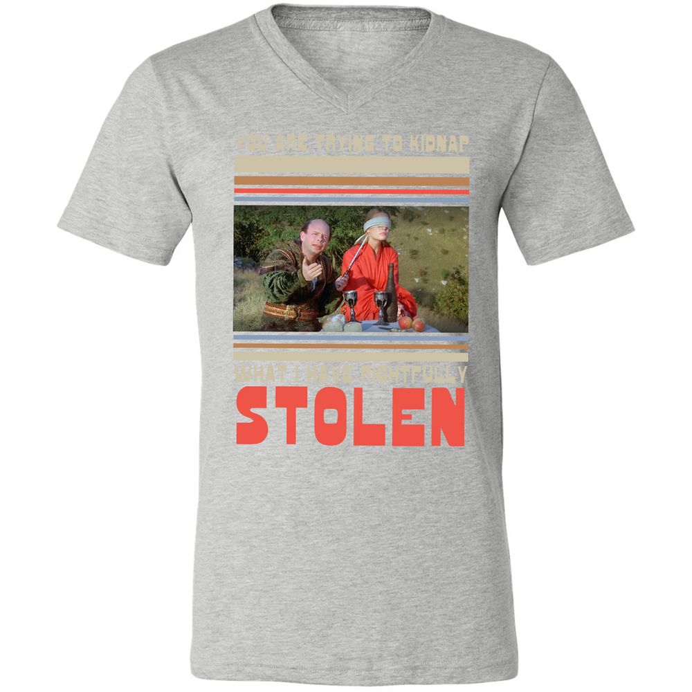Unisex V-Neck T-Shirt - JRBGH9UD - Athletic Heather - 7