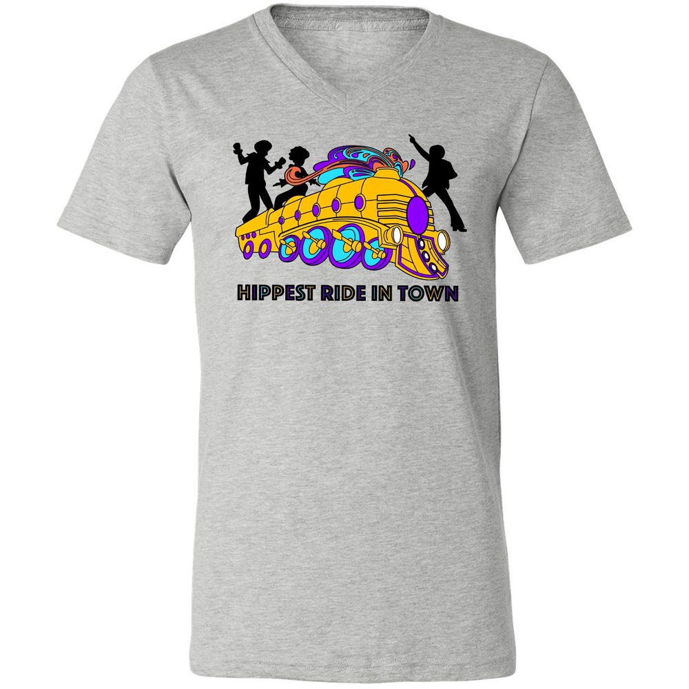 Unisex V-Neck T-Shirt - 1S7VDVJG - Athletic Heather - 7