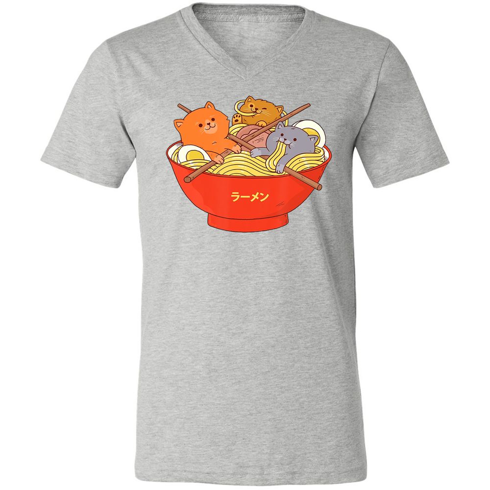 Unisex V-Neck T-Shirt - K1BDJEQY - Athletic Heather - 7